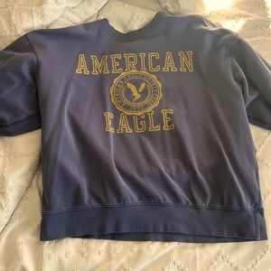 American Eagle XL Navy Blue Crew